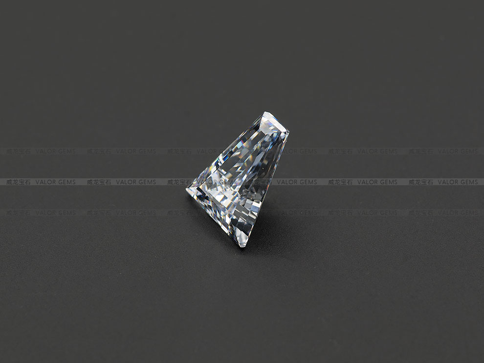 3a正品 白色梯形钻石切工方晶锆石 cubic zirconia cz钻